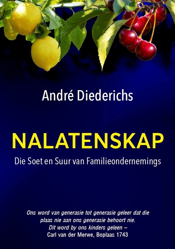 ANDRÉ DIEDERICHS SE BOEK, NALATENSKAP.