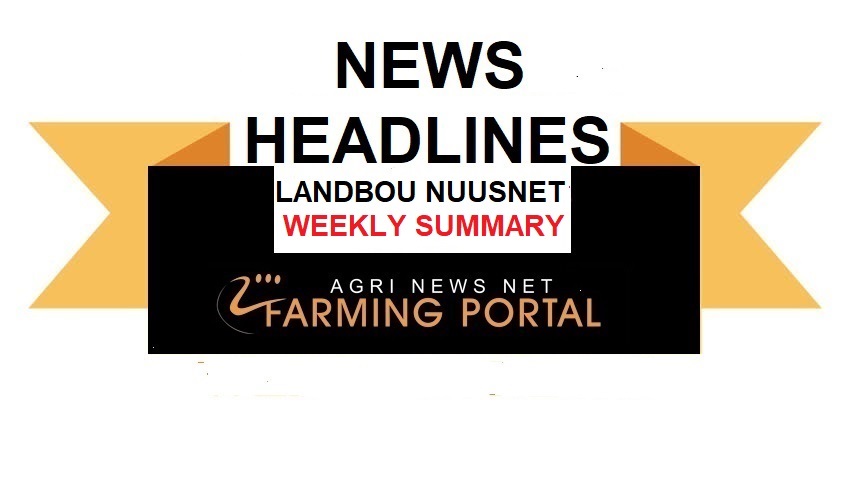 South Africa -Weeklikse Landbou Nuusoorsig -  Weekly Agriculture News Summary  19th November 2025 